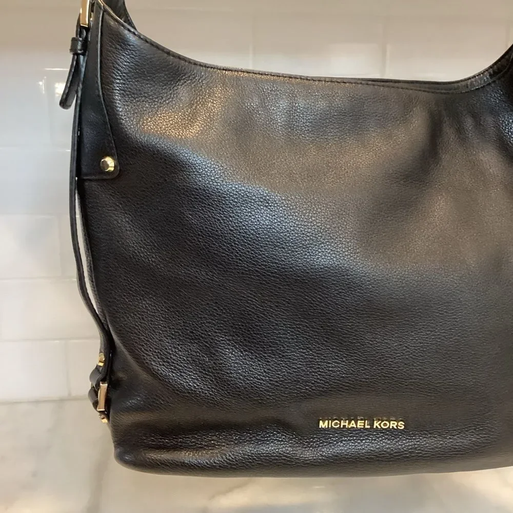 Michael Kors Bag Purse Handbag Bedford Belted Large Leather Hobo Shoulder Bag